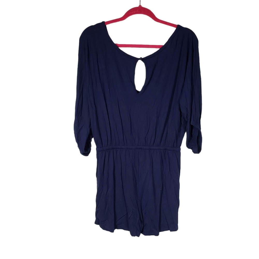 Venus Women's size Medium Blue One-Piece Romper Shorts